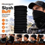Hovergym Siyah Buff – Çok Amaçlı Boyunluk ve Yüz Koruyucu